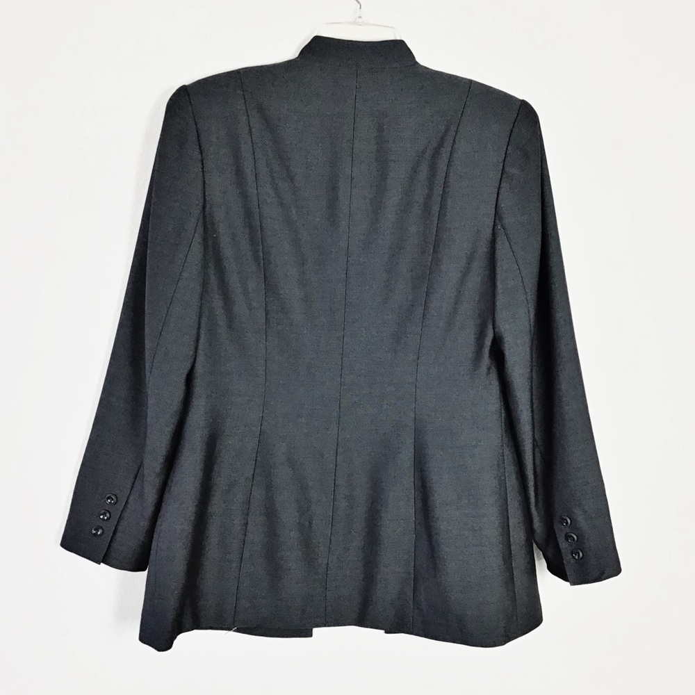 Kasper Women’s Long Suit Jacket Black 6 - Picture 2 of 7
